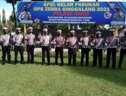 Apel Gelar Pasukan Operasi Zebra Singgalang Tahun 2021 Dipimpin Langsung Oleh Kapolres Agam