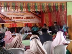 Sertijab Kepala Sekolah Dasar Yang Ada Di Kecamatan Tanjung Mutiara