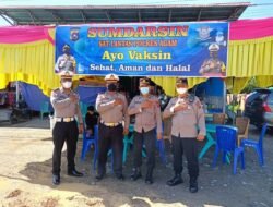 Sumdarsin SAT Lantas Polres Agam Dalam Percepatan Pelaksanaan Vaksinasi di Tengah Masyarakat Terus Dilaksanakan
