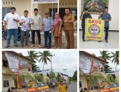 Alek Gadang Nagari Defenitif Durian Kapeh Darussalam Di Hiasi Oleh Berbagai Macam Karangan Bunga