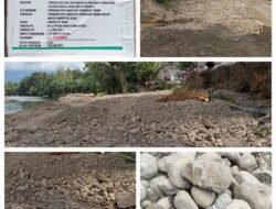 Diduga Pekerjaan Bangunan Perkuatan Tebing Batang Bawan Di Kerjakan Asal Jadi