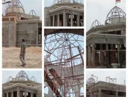 Progres Pengerjaan Masjid Sirah Pasia Tiku 55% Terealisasi Dengan Baik