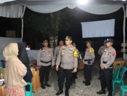 Kapolres Agam Laksanakan Ronda Bersama Masyarakat Mengamankan Logistik Surat Suara