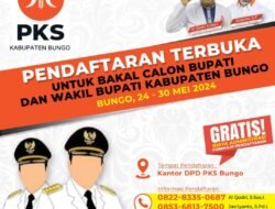 DPD PKS Bungo Buka Penjaringan Cakada