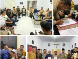 Warga 2 Dusun bentrok Seusai Pertandingan Bola, Kapolres Bungo AKBP Natalena Eko Cahyono Langsung Turun untuk mediasi perdamaian