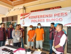 Satresnarkoba Polres Bungo Mengungkap Kasus Narkotika Jenis Sabu BB Kurang Lebih 1 Kg, 2 Pelaku Berhasil Di Amankan