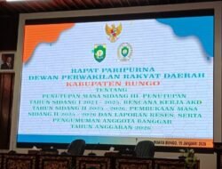 DPRD Bungo Gelar Rapat Paripurna dengan Agenda Strategis Tahun Anggaran 2026