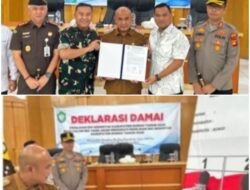 Dinas PMD Bersama Bupati Bungo Gelar Deklarasi Damai Menuju Pilrio Serentak 2026
