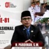 Wakil Ketua I DPRD Bungo H. Pardinan, S.M. Hadiri Upacara HUT RI ke-81 dan Ziarah Nasional