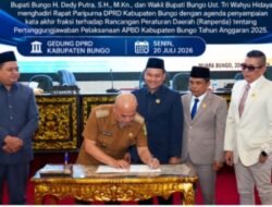 DPRD Kabupaten Bungo Gelar Paripurna Penyampaian Kata Akhir Fraksi terhadap Ranperda Pertanggungjawaban APBD 2025